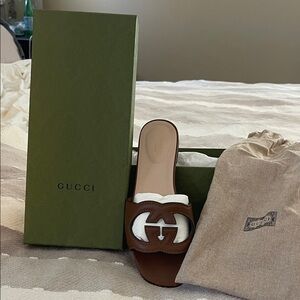 Gucci Interlocking G Slide Sandals